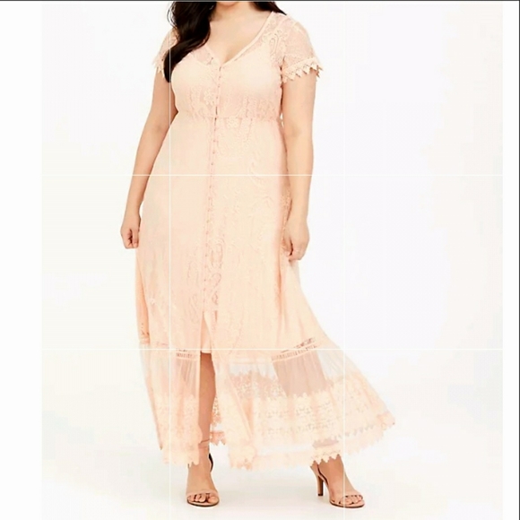 torrid lace maxi dress